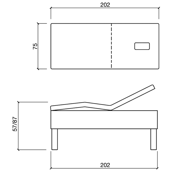 Кушетка массажная "MONOLITH MAC"